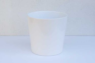 Modern white planter